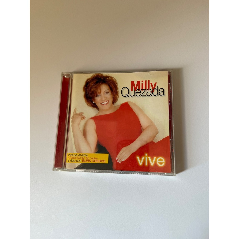 Milly Quezada Vive CD 1999 Sony Discos Latin Merengue Para Darte Mi Vida